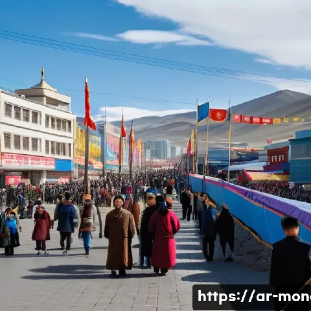 몽골의 주요 정치 사건 - A vibrant street scene in Ulaanbaatar showcasing a mix of traditional Mongolian culture and modern d...